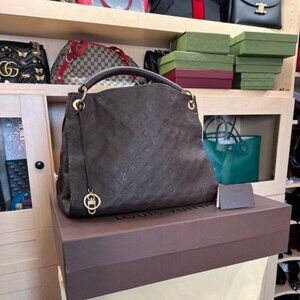 Louis Vuitton LV Dark Brown Monogram Artsy MM